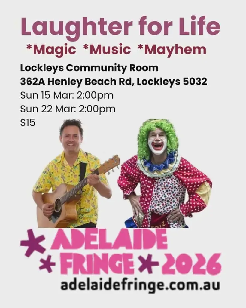 Tony Genovese performing at Laughing for Life Fringe feel-good Adelaide show